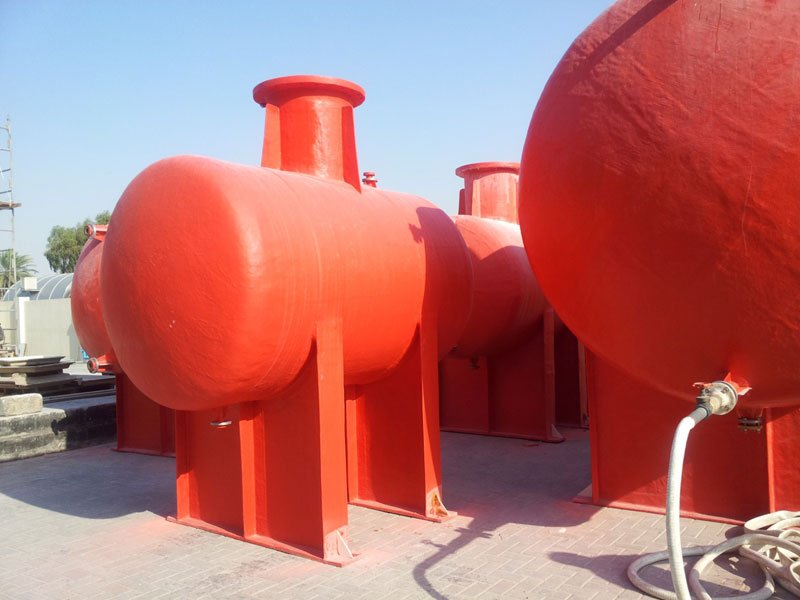 GRP, GRV & Gre Chemical Storage Tanks in Dubai, UAE