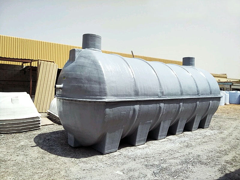 GRP Septic Tank Underground Cylinrical Type in Dubai UAE