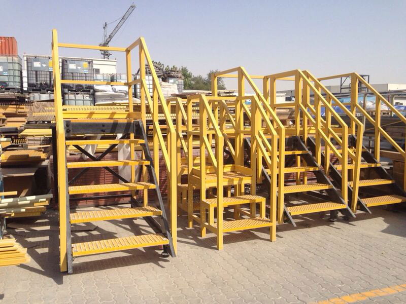 Grp Platform, Staircase And Handrails in Dubai UAE