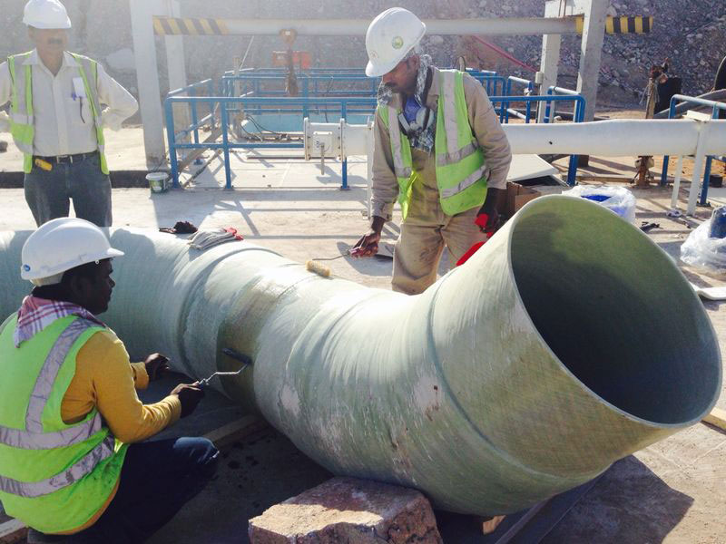 GRP (Fiber Glass) Pipe Lamination in Dubai UAE