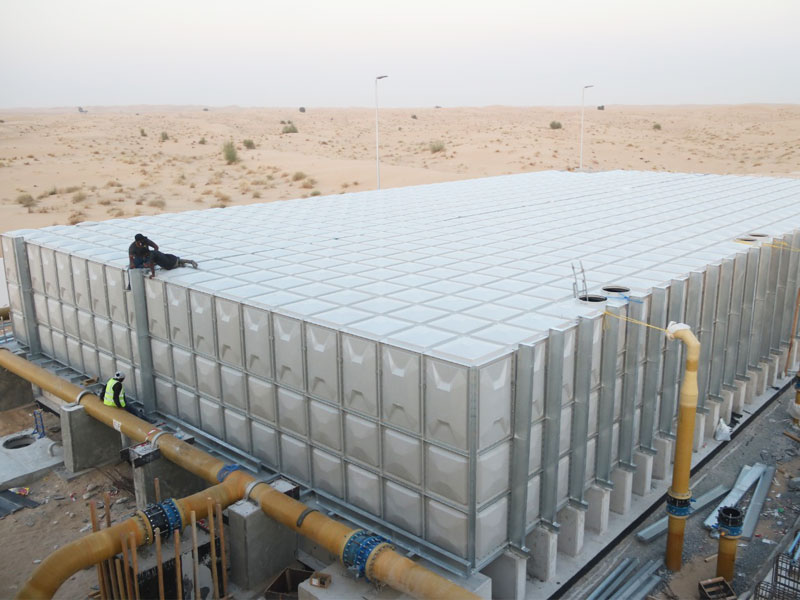 GRP HOT PRESSED SECTIONAL PANEL WATER TANKS in Dubai, UAE