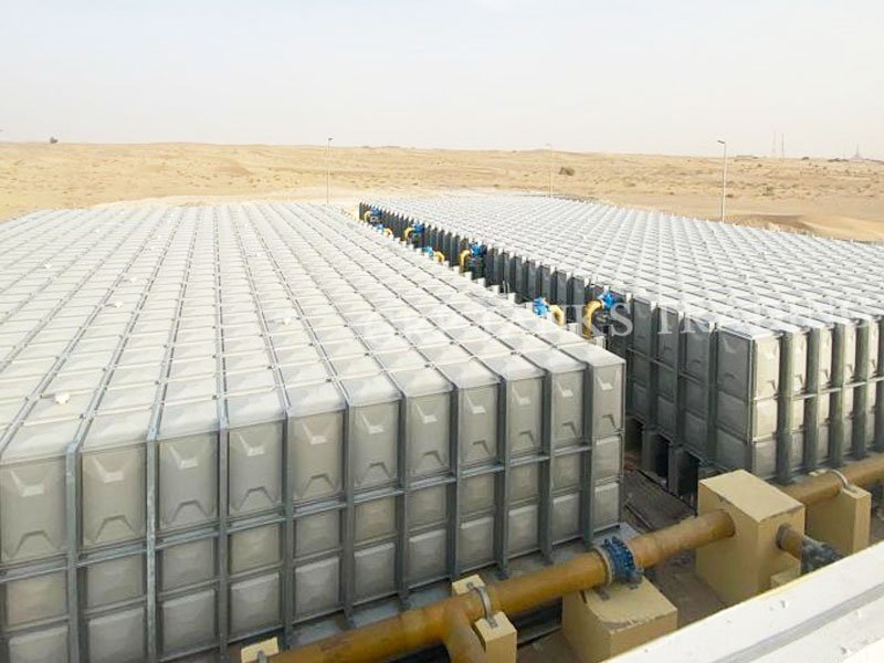 GRP HOT PRESSED SECTIONAL PANEL WATER TANKS in Dubai, UAE