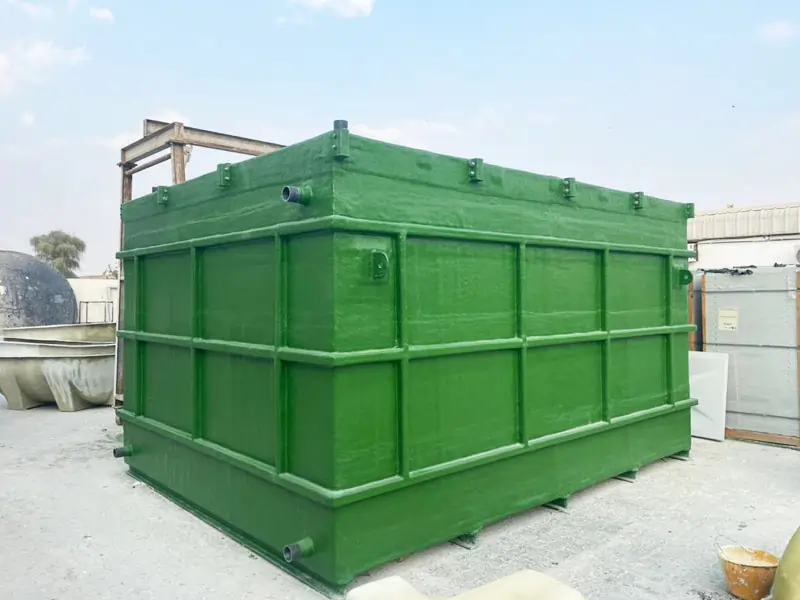 GRP supplier in UAE .FIBERGLASS RECTANGULAR WATER TANKS